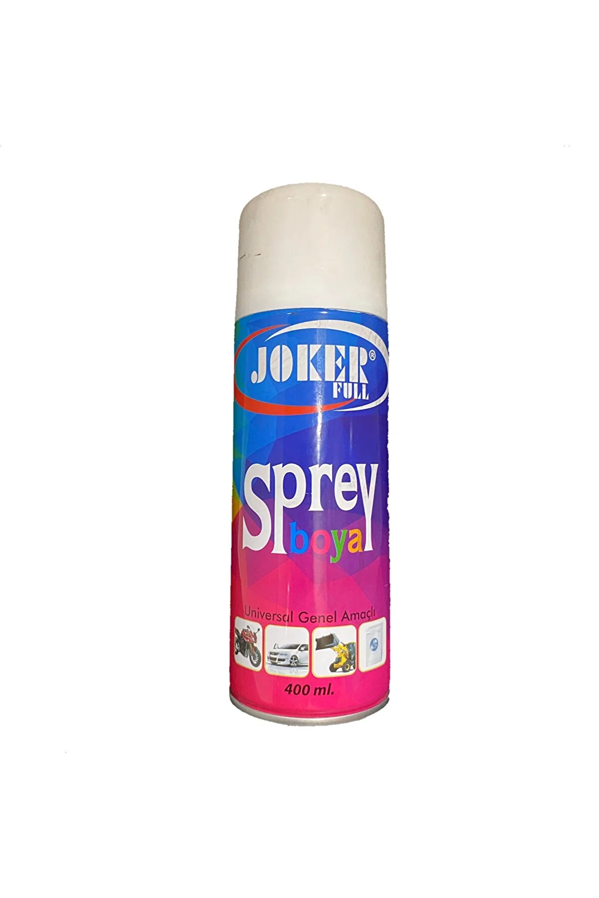 Decomarket Joker Sprey Boya  400 ml Boyanabilir Çıta Boyar 400 ml Beyaz